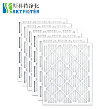 Customized Merv 8/9/10/11/12/13 Cardboard Frame Pleated AC Furnace Pre Air Filter Mesh for HVAC Air Filter